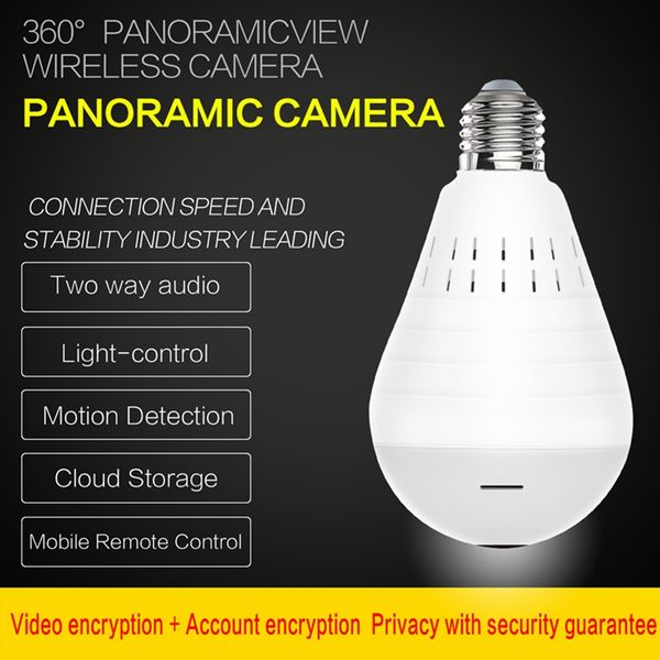 wifi smart panoramic camera bulb camera 1.3mp hd 960p fish-eye home security cctv camera wireless network camcorder two way audio
wifi smart panoramic camera bulb camera 1.3mp hd 960p fish-eye home security cctv camera wireless network camcorder two way audio