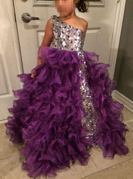 girl's dresses girls party gowns fashion silver and purple pageant one shoulder diamonds sequins ruffles organza custom size, Red;yellow
girl's dresses girls party gowns fashion silver and purple pageant one shoulder diamonds sequins ruffles organza custom size, Red;yellow