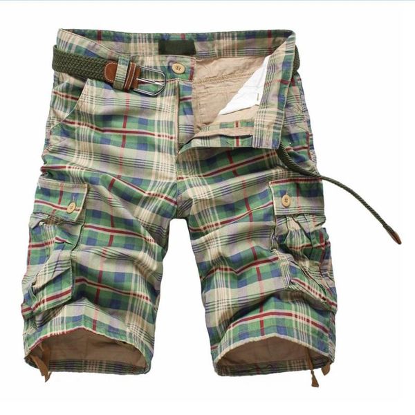 men's multi-pocket cargo plaid shorts summer male overalls casual tooling size 38 no belt, White;black
men's multi-pocket cargo plaid shorts summer male overalls casual tooling size 38 no belt, White;black