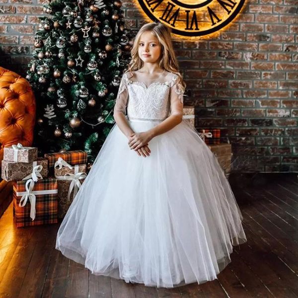 girl's dresses half sleeves flower girl dress for weddings lace appliques tulle girls first communion gowns crystal waist sash with bow, Red;yellow
girl's dresses half sleeves flower girl dress for weddings lace appliques tulle girls first communion gowns crystal waist sash with bow, Red;yellow
