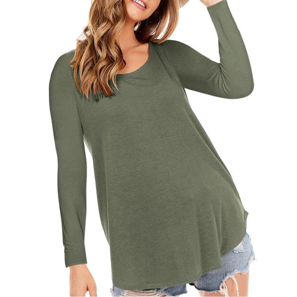 women's t-shirt women casual loose t-shirts summer round neck long sleeve shirt tunic streetwear clothing 2021, White
women's t-shirt women casual loose t-shirts summer round neck long sleeve shirt tunic streetwear clothing 2021, White