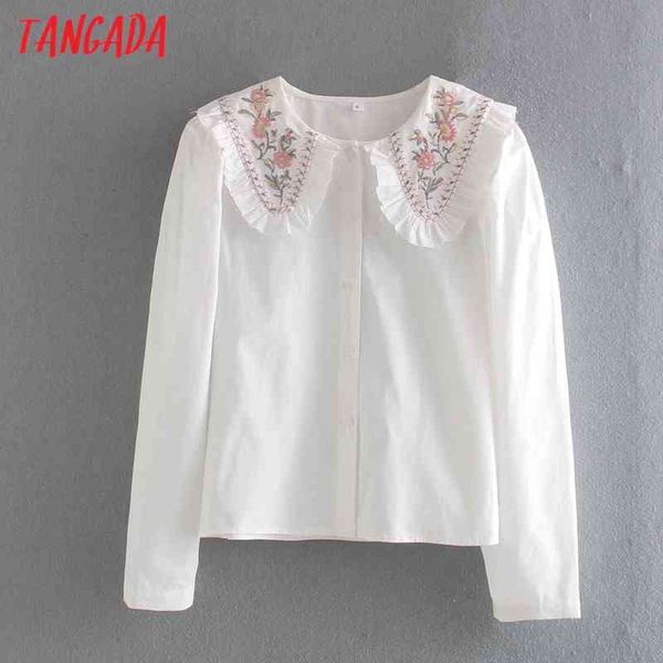 women cotton embroidery white shirts long sleeve turn down collar female casual blouses ce29 210416
women cotton embroidery white shirts long sleeve turn down collar female casual blouses ce29 210416