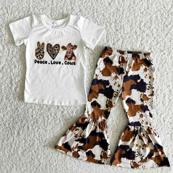 sell kids summer short sleeve outfit toddler girl cute letters design bells suit infants cow pettern clothing set, White
sell kids summer short sleeve outfit toddler girl cute letters design bells suit infants cow pettern clothing set, White