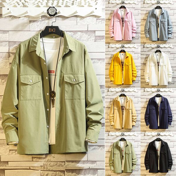men's casual shirts shirt men's long sleeve loose size fat army green pocket fashion brand versatile autumn 50f6 m0ab, White;black
men's casual shirts shirt men's long sleeve loose size fat army green pocket fashion brand versatile autumn 50f6 m0ab, White;black