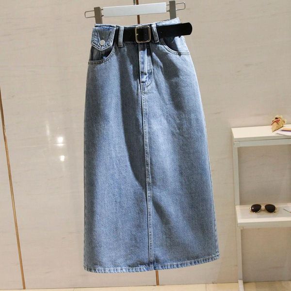 skirts 2021 women street wear high waist jeans skirt female elegant a-line denim summer vintage solid split midi x395, Black
skirts 2021 women street wear high waist jeans skirt female elegant a-line denim summer vintage solid split midi x395, Black