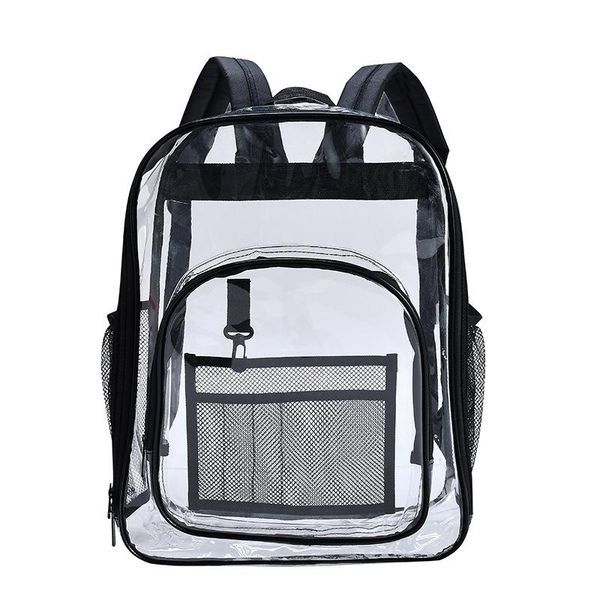 backpack waterproof backpack, travel pvc storage bag, transparent large capacity student school bag
backpack waterproof backpack, travel pvc storage bag, transparent large capacity student school bag