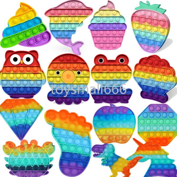 rainbow fidget push bubble sensory toys 2021 tiktok silicone anxiety stress relief children squeeze toy game
rainbow fidget push bubble sensory toys 2021 tiktok silicone anxiety stress relief children squeeze toy game