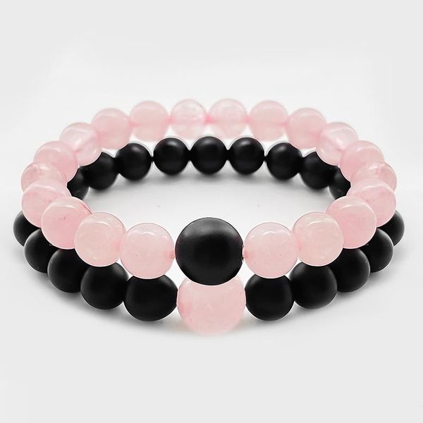 beaded, strands fashion simple natural stone bracelet for women 8 mm obsidian pink crystal beaded party jewelry friendship bracelets, Black
beaded, strands fashion simple natural stone bracelet for women 8 mm obsidian pink crystal beaded party jewelry friendship bracelets, Black