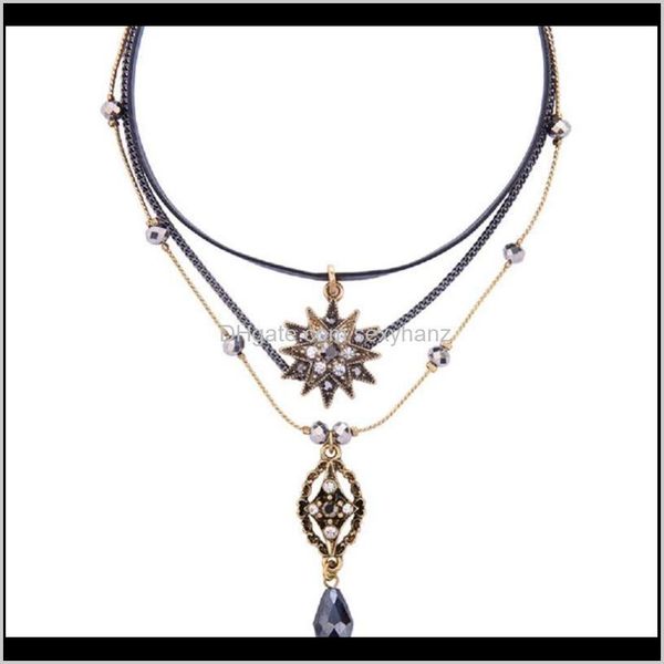 necklaces & pendants drop delivery 2021 fashion multilayer vintage star rhinestone flower choker chain leather pendant layer necklace women, Silver
necklaces & pendants drop delivery 2021 fashion multilayer vintage star rhinestone flower choker chain leather pendant layer necklace women, Silver