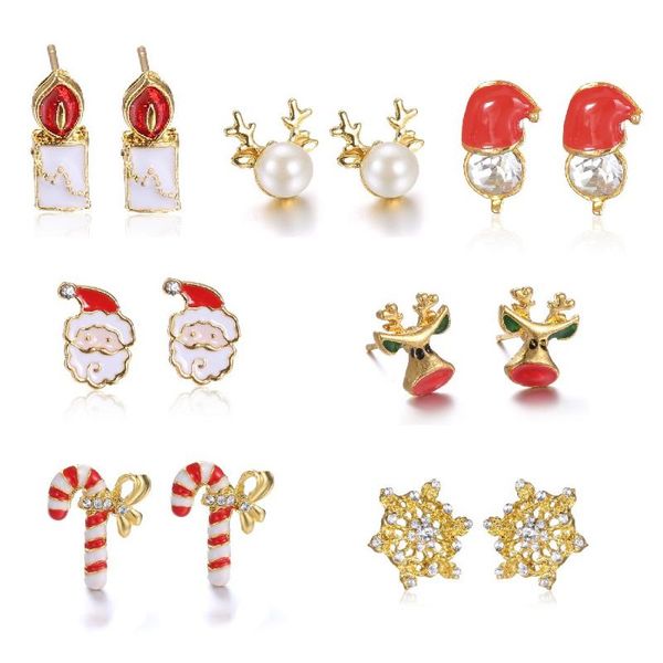 stud christmas earrings santa claus snowflake deer xmas for women 2021 jewelry gift, Golden;silver
stud christmas earrings santa claus snowflake deer xmas for women 2021 jewelry gift, Golden;silver