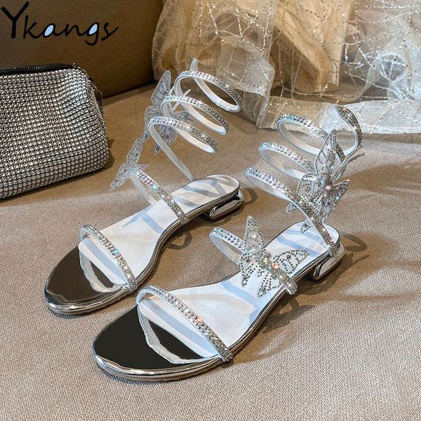 summer crystal butterfly snake-shaped winding women sandals ladies rhinestone flat roman korean fashion high heels slippers, Black
summer crystal butterfly snake-shaped winding women sandals ladies rhinestone flat roman korean fashion high heels slippers, Black