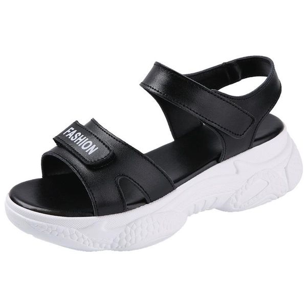 sandals women's genuine leatherladies' sandal platform elevator summer wedges sportswear shoes for wome, Black
sandals women's genuine leatherladies' sandal platform elevator summer wedges sportswear shoes for wome, Black