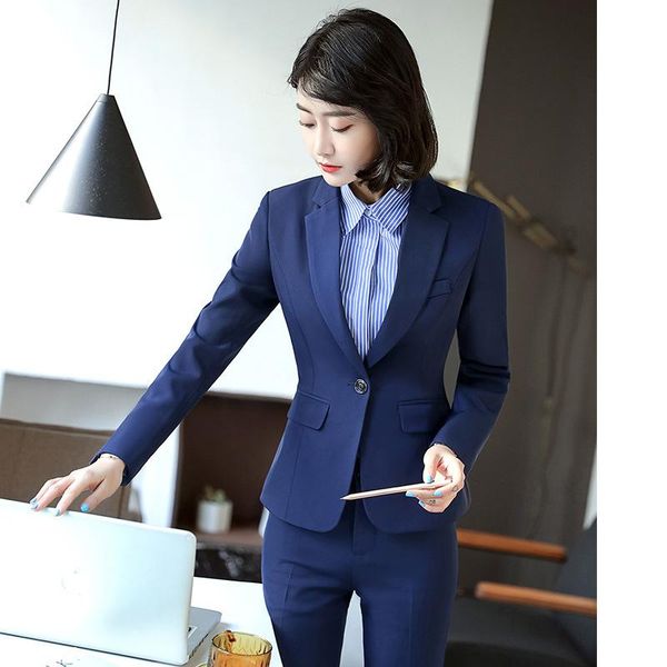 women's suits & blazers yushu 2021 fashion two piece set suit women autumn black notched office work blazer elegant business pant, White;black
women's suits & blazers yushu 2021 fashion two piece set suit women autumn black notched office work blazer elegant business pant, White;black