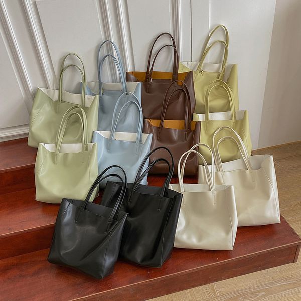 fashion bags 2021 fresh colorful trendy simple handbag shoulder bag female shopping large capacity big tote 6 colors 2 size
fashion bags 2021 fresh colorful trendy simple handbag shoulder bag female shopping large capacity big tote 6 colors 2 size