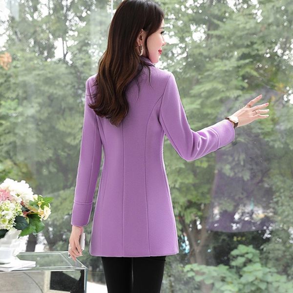 women's wool & blends uhytgf elegant women autumn winter wool coat medium length slim ladies plus size outerwear fashion female luxury, Black
women's wool & blends uhytgf elegant women autumn winter wool coat medium length slim ladies plus size outerwear fashion female luxury, Black