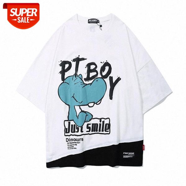 american high street color matching printed t-shirt fashion brand loose dinosaur print fake two-piece short-sleeved tee men and women #sx55, White;black
american high street color matching printed t-shirt fashion brand loose dinosaur print fake two-piece short-sleeved tee men and women #sx55, White;black