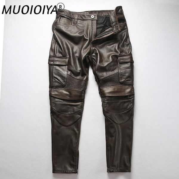 men's pants factory 2021 men vintage gray tooling multi-pocket cow leather motorcycle fashion pleated rider biker, Black
men's pants factory 2021 men vintage gray tooling multi-pocket cow leather motorcycle fashion pleated rider biker, Black