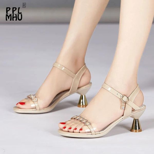 sandals pu leather buckle metal decoration summer for women peep toe outside wear non-slip office shoes elegant high heels, Black
sandals pu leather buckle metal decoration summer for women peep toe outside wear non-slip office shoes elegant high heels, Black