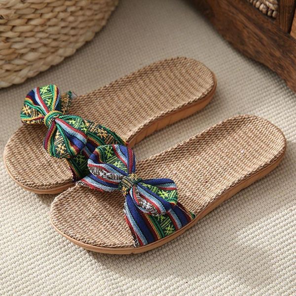 slippers women eva stripes bow lippers thick cotton linen flip flops shoes chaussure femme zapatillas casa mujer, Black
slippers women eva stripes bow lippers thick cotton linen flip flops shoes chaussure femme zapatillas casa mujer, Black