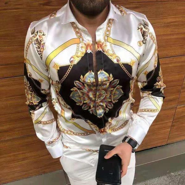 men's casual shirts 2021 autumn england style men long sleeve fashion print botton cardigan design blouses street white, White;black
men's casual shirts 2021 autumn england style men long sleeve fashion print botton cardigan design blouses street white, White;black