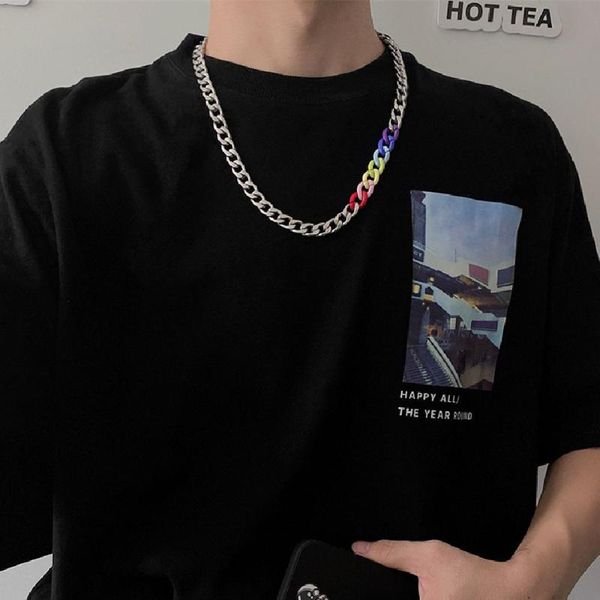 chokers cosysail rainbow color acrylic chain necklaces for women men personality stainless steel choker necklace statement jewelry gift, Golden;silver
chokers cosysail rainbow color acrylic chain necklaces for women men personality stainless steel choker necklace statement jewelry gift, Golden;silver