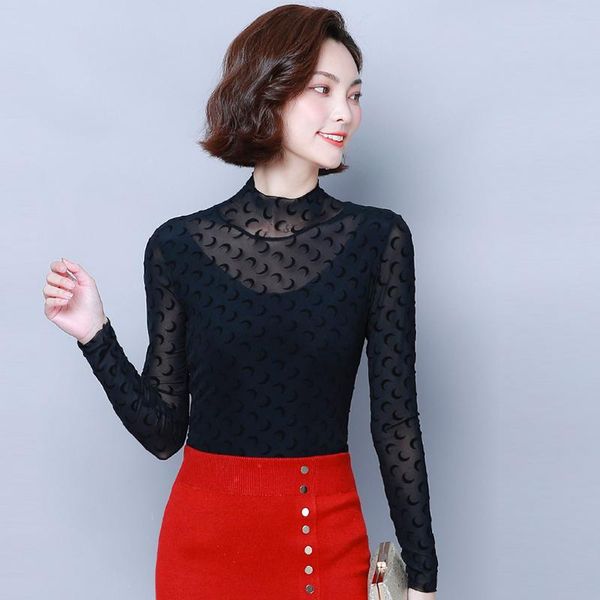 mesh shiny long sleeve blouse women spring transparent club party black shirts plus size turtleneck summer 2021 women's blouses &, White
mesh shiny long sleeve blouse women spring transparent club party black shirts plus size turtleneck summer 2021 women's blouses &, White