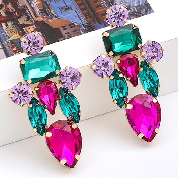 dangle & chandelier zhini simple charming colorful rhinestone earrings for women fashion gold color earring wedding jewelry 2021 pendientes, Silver
dangle & chandelier zhini simple charming colorful rhinestone earrings for women fashion gold color earring wedding jewelry 2021 pendientes, Silver