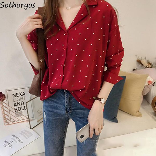 women's blouses & shirts women large size all-match dot korean style trendy harajuku chiffon womens clothes red leisure summer female c, White
women's blouses & shirts women large size all-match dot korean style trendy harajuku chiffon womens clothes red leisure summer female c, White