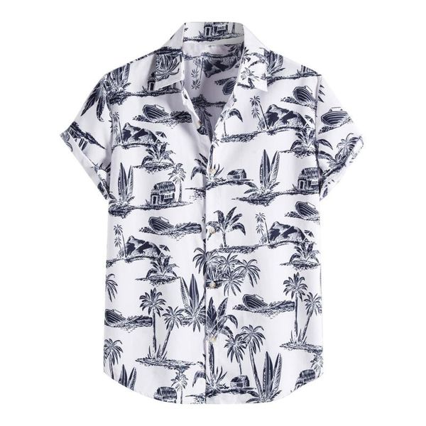 men's casual shirts men summer beach style printing hawaiian daily short sleeve turn down collar blouses camisa homme #t2p, White;black
men's casual shirts men summer beach style printing hawaiian daily short sleeve turn down collar blouses camisa homme #t2p, White;black