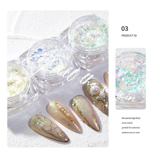 nail glitter 1pc holographic art sequins ultra-thin rainbow colors chameleon flakes cloud paillette manicure powder, Silver;gold
nail glitter 1pc holographic art sequins ultra-thin rainbow colors chameleon flakes cloud paillette manicure powder, Silver;gold