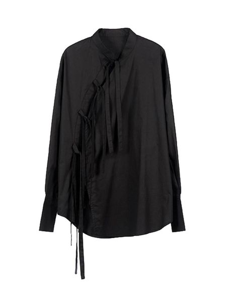 s-6xl 2021 men women's clothing original fashion mandarin collar bandage shirt plus size costumes men's casual shirts, White;black
s-6xl 2021 men women's clothing original fashion mandarin collar bandage shirt plus size costumes men's casual shirts, White;black
