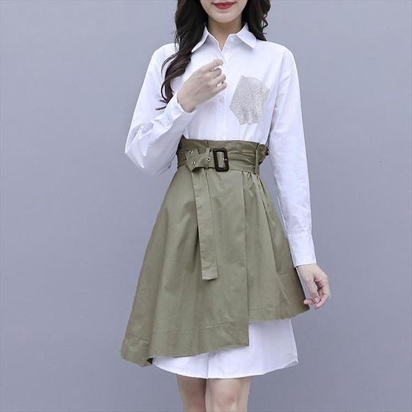 autumn two womens tracksuits piece set patchwork pocket long shirt dress and bleted a line mini skirt suit, Gray
autumn two womens tracksuits piece set patchwork pocket long shirt dress and bleted a line mini skirt suit, Gray