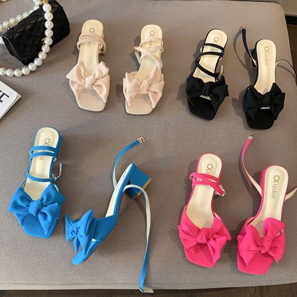 sandals butterfly knots 2021 summer fashion woman medium heels all-match fairy style lady prom party shoes, Black
sandals butterfly knots 2021 summer fashion woman medium heels all-match fairy style lady prom party shoes, Black