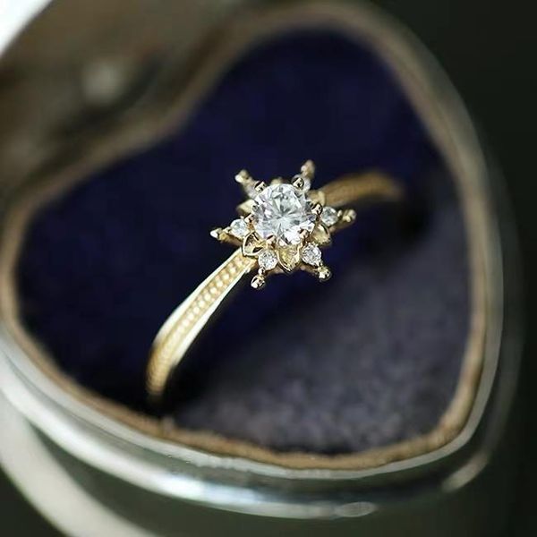 minimalist female crystal snowflake ring trendy gold color thin engagement small white round zircon wedding rings for women, Slivery;golden
minimalist female crystal snowflake ring trendy gold color thin engagement small white round zircon wedding rings for women, Slivery;golden