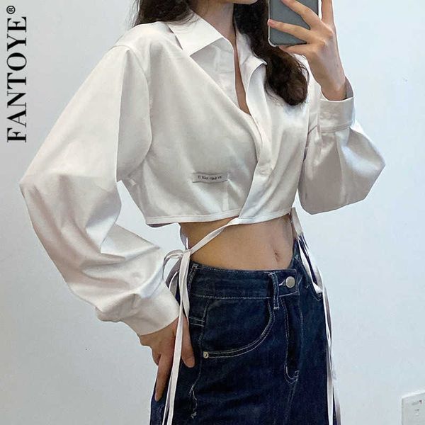 women's t-shirt lace up hollow out letter print button women slim turn-down collar long sleeve solid streetwear female tee vp08, White
women's t-shirt lace up hollow out letter print button women slim turn-down collar long sleeve solid streetwear female tee vp08, White