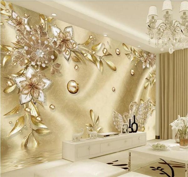wallpapers custom po wallpaper 3d stereo golden flower jewel european style luxury murals living room tv el background wall paintings
wallpapers custom po wallpaper 3d stereo golden flower jewel european style luxury murals living room tv el background wall paintings