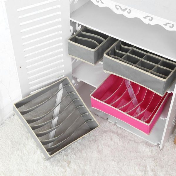 storage boxes & bins multi-size foldable box underwear closet drawer compartment for tie, socks, bra
storage boxes & bins multi-size foldable box underwear closet drawer compartment for tie, socks, bra
