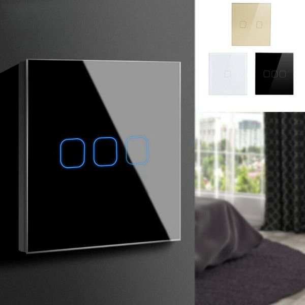 / 2g 3 gang led light glass panel touch sensor switch waterproof wall lamp on/off dimming wireless white black gold dimmers
/ 2g 3 gang led light glass panel touch sensor switch waterproof wall lamp on/off dimming wireless white black gold dimmers