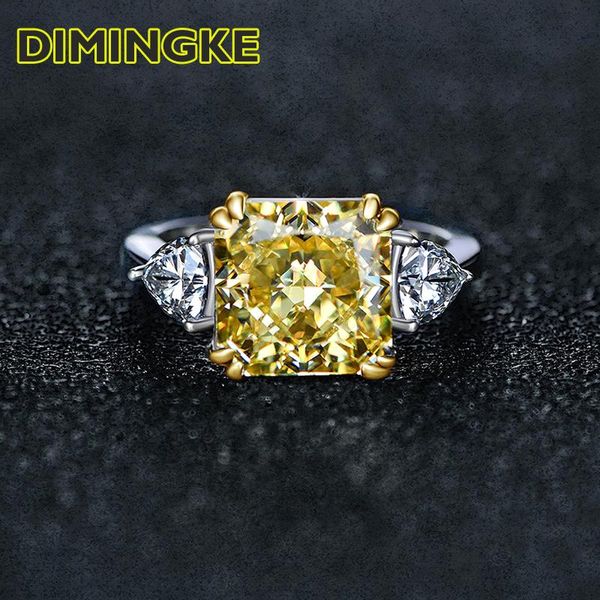 cluster rings dimingke 10*10mm super flash yellow pink diamond female ring solid s925 silver fine finger jewelry wedding engagement party, Golden;silver
cluster rings dimingke 10*10mm super flash yellow pink diamond female ring solid s925 silver fine finger jewelry wedding engagement party, Golden;silver