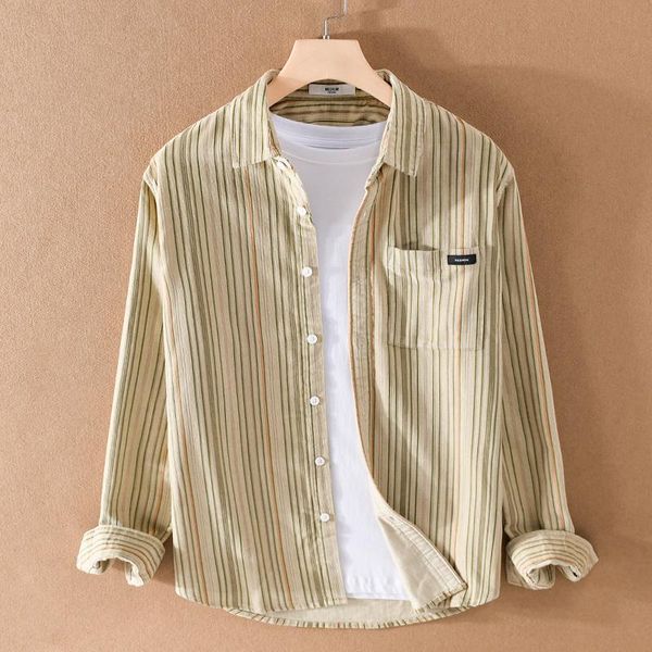 men's casual shirts 100% cotton corduroy striped long sleeve brand men trendy spring and autumn shirt for sanded camisa, White;black
men's casual shirts 100% cotton corduroy striped long sleeve brand men trendy spring and autumn shirt for sanded camisa, White;black