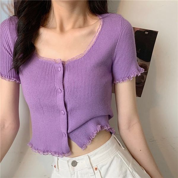 tracksuits around neck edge of the ribbon woman tshirts crochet fashion women's clothes will see short sleeve t, Gray
tracksuits around neck edge of the ribbon woman tshirts crochet fashion women's clothes will see short sleeve t, Gray