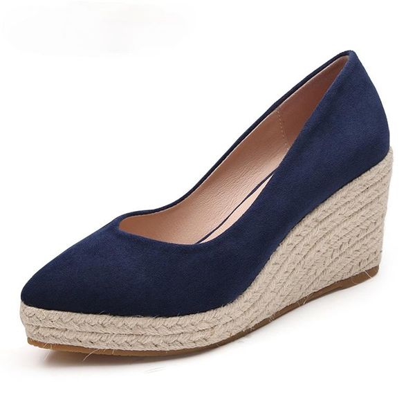 women's espadrille wedges comfortable shoes ladies womens casual breathable flax canvas pumps dress, Black
women's espadrille wedges comfortable shoes ladies womens casual breathable flax canvas pumps dress, Black