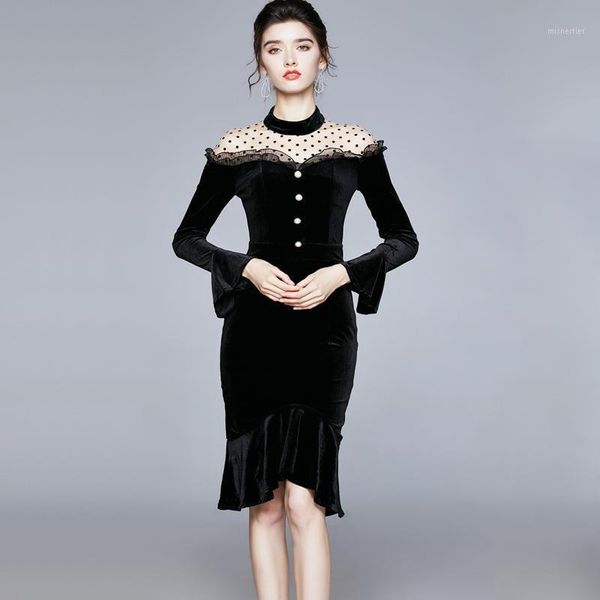 casual dresses mesh patchwork elegant black slim dress women long sleeve fishtail high waist ladies work wear evening party autumn, Black;gray
casual dresses mesh patchwork elegant black slim dress women long sleeve fishtail high waist ladies work wear evening party autumn, Black;gray