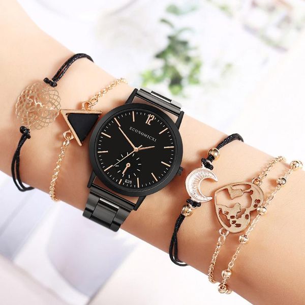 5pcs set women watch luxury bracelet gemstone moon ladies quartz wristwatch dress watches jewelry montre femme wristwatches, Slivery;brown
5pcs set women watch luxury bracelet gemstone moon ladies quartz wristwatch dress watches jewelry montre femme wristwatches, Slivery;brown