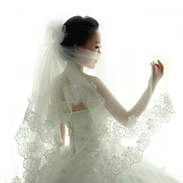 bridal veils cathedral wedding 1.3m 4.3ft long lace edge accessories mariage bride welon veil, Black
bridal veils cathedral wedding 1.3m 4.3ft long lace edge accessories mariage bride welon veil, Black