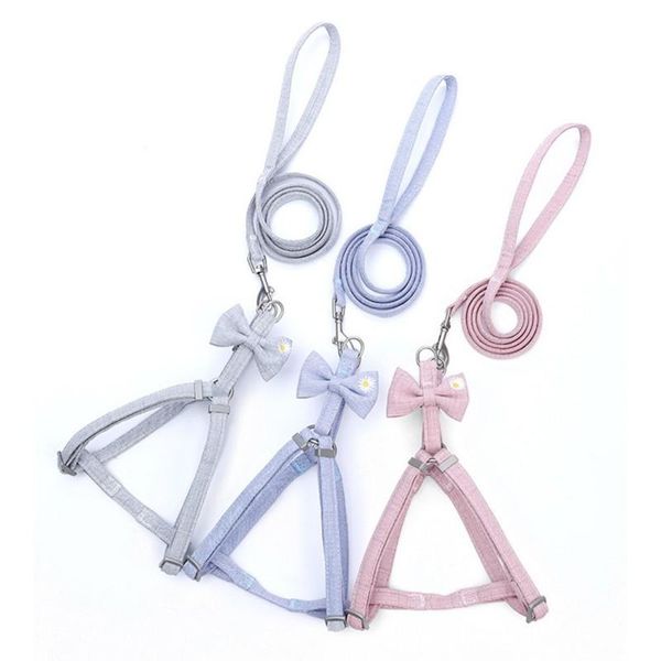 cat collars & leads harness and leash set with bow adjustable pet safety belt for kittens small dogs*
cat collars & leads harness and leash set with bow adjustable pet safety belt for kittens small dogs*