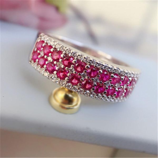 cluster rings anziw 925 sterling silver red stones band ring wedding engagement bridal for women party lover jewelry gifts, Golden;silver
cluster rings anziw 925 sterling silver red stones band ring wedding engagement bridal for women party lover jewelry gifts, Golden;silver