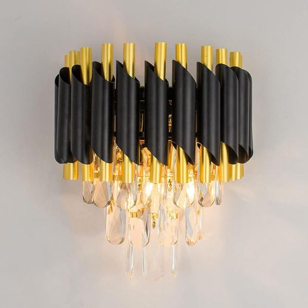wall lamp modern crystal sconce lighting 3 tiers light e14*2 bedside night for bedroom bathroom living room hallway
wall lamp modern crystal sconce lighting 3 tiers light e14*2 bedside night for bedroom bathroom living room hallway