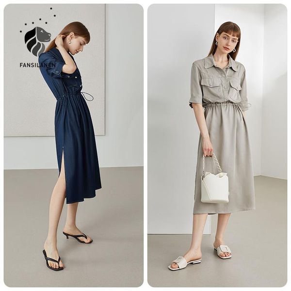 casual dresses fansilanen office lady temperament tooling style oversize dress women high waist 2021 summer niche split, Black;gray
casual dresses fansilanen office lady temperament tooling style oversize dress women high waist 2021 summer niche split, Black;gray