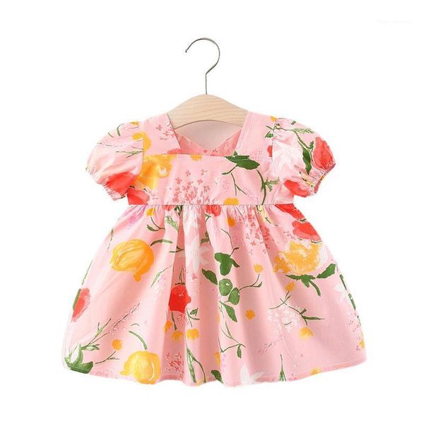 girl's dresses baby girls dress 2021 summer cute flower print princess birthday party cotton costume toddler infant kids clothing1, Red;yellow
girl's dresses baby girls dress 2021 summer cute flower print princess birthday party cotton costume toddler infant kids clothing1, Red;yellow